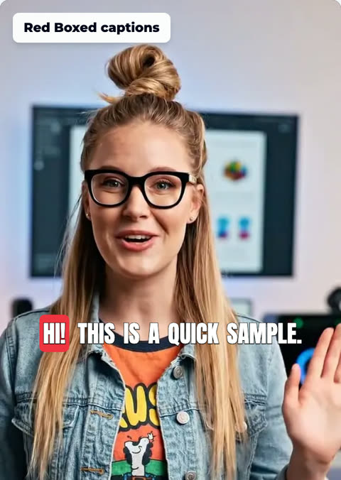 A captioned sample made with Best AI Captions